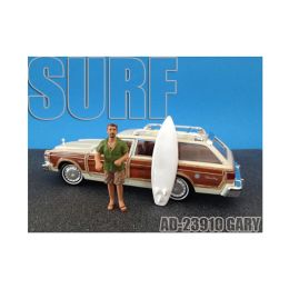 Surfer Gary Figure For 1:24 Diecast Model Cars by American Diorama