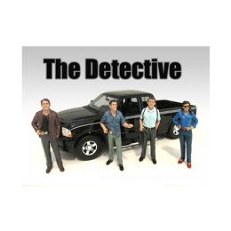 \The Detective\ 4 Piece Figure Set For 1:24 Scale Models by American Diorama
