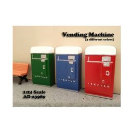 1 Piece Vending Machine Accessory Diorama Blue For 1:24 Scale Models by American Diorama
