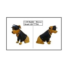 Biker\s Dog \Buddy Hersey\ Figure For 1:18 Diecast Model Cars by American Diorama