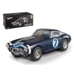 1961 Ferrari 250 GT Berlinetta Passo Corto \SWB\ Goodwood Tourist Trophy #7 Blue Elite Edition 1/18 Diecast Model Car by Hotwheels