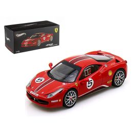 Ferrari 458 Italia Challenge #5 Red Elite Edition 1/43 Diecast Car Model by Hotwheels