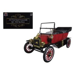 1915 Ford Model T Roadster Converible Red 1/18 Diecast Model Car by Motorcity Classics