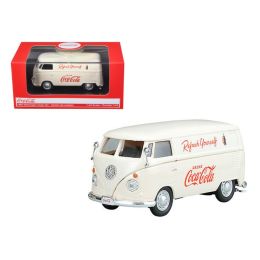 1962 Volkswagen Coca Cola Cargo Van Cream 1/43 Diecast Model by Motorcity Classics