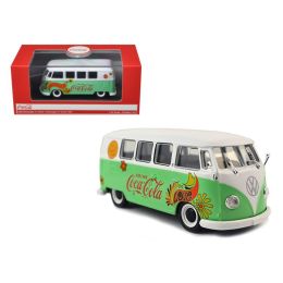 1959 Volkswagen T1 Samba Bus Coca Cola Flowers Version 1/43 Diecast Model by Motorcity Classics