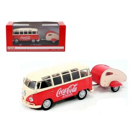 1962 Volkswagen Samba Bus 100 Years Anniversary of the Coca Cola Bottle 1/43 by Motorcity Classics