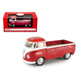 Volkswagen T1 Pickup Truck Coca Cola Red 1/43 Diecast Car Model by Motorcity Classics