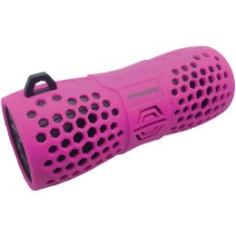SYLVANIA(R) SP332 -PINK Water-Resistant Portable Bluetooth(R) Speaker (Pink)