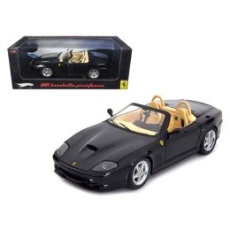 Ferrari 550 Barchetta Pininfarina Black Elite Edition 1/18 Diecast Model Car by Hotwheels