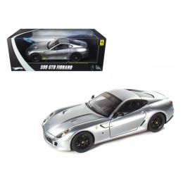 Ferrari 599 GTB Fiorano Elite Edition Silver 1/18 Diecast Model Car by Hotwheels