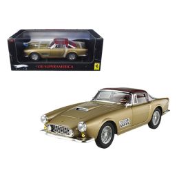 Ferrari 410 Superamerica Elite Edition Gold 1/18 Diecast Model Car by Hotwheels