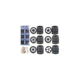 Custom Wheels for 1/24 Scale Cars and Trucks 24pc Wheels & Tires Set