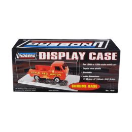 Display Show Case With Chrome Base For 1/24 1/25 Model Cars by Lindberg