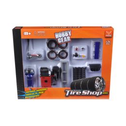 Tire Repair Shop Accessories Set Ford 1/24 Diecast Model Cars by Phoenix Toys