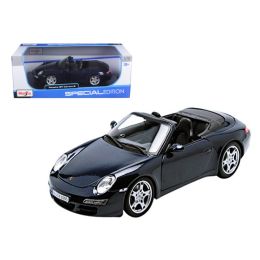 Porsche 911 997 Carrera S Blue Cabriolet 1/18 Diecast Model Car by Maisto
