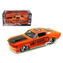 1967 Ford Mustang GT Harley Davidson Orange 1/24 Diecast Model Car by Maisto