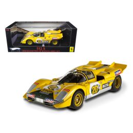 Ferrari 512 S #20 Yellow 1000 Kilometres of Buenos Aires 1971 Elite Edition 1/18 Diecast Model Car by Hotwheels