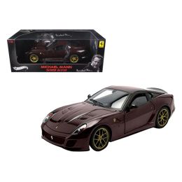 Michael Mann Ferrari 599 GTO Burgundy Elite Edition 1/18 Diecast Model Car by Hotwheels