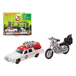 Ghostbusters 3 Movie Cadillac 1/64 & Bike 1/50 Scale Diecast Model by Hotwheels