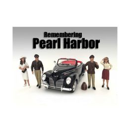 Remembering Pearl Harbor 4 Piece Figure Set For 1:24 Scale Models by American Diorama