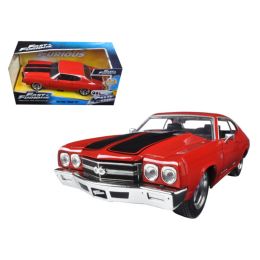 Dom\s Chevrolet Chevelle SS Red \Fast & Furious\ Movie 1/24 Diecast Model Car by Jada