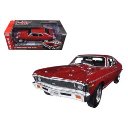 1969 Chevrolet Nova SS 427 Garnet Red Baldwin Motion Limited Edition to 1002pc 1/18 Diecast Model Car by Autoworld