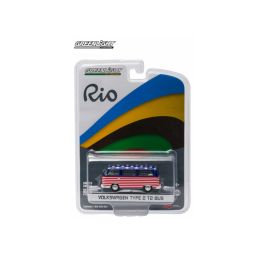 2016 World Games Rio Volkswagen Type 2 Bus Team USA 1/64 Diecast Model Car by Greenlight