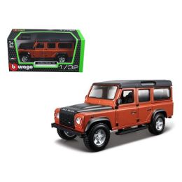 Land Rover Defender 110 4 Doors Orange 1/32 Diecast Model Car by Bburago