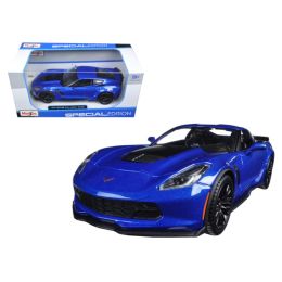 2015 Chevrolet Corvette Stingray C7 Z06 Blue 1/24 Diecast Model Car by Maisto