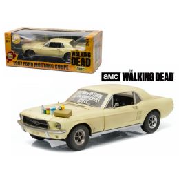 1967 Ford Mustang Coupe \The Walking Dead\ 2010-2015 TV Series \Sophia Message Car\ with Hood Accessories 1/18 Diecast Model Car by Greenlight