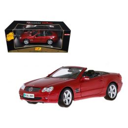 Mercedes Benz SL Class Convertible Dark Red 1/18 Diecast Model Car by Maisto