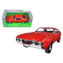 1968 Oldsmobile 442 Red 1/24 Diecast Model Car by Welly