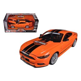 2015 Ford Mustang Harley Davidson Orange 1/24 Diecast Car Model by Maisto