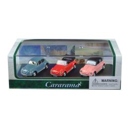 Volkswagen Beetle 3 Piece Gift Set in Display Showcase 1/72 Diecast Model Cars by Cararama