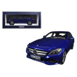 2014 Mercedes C-Class Blue Metallic 1/18 Diecast Model Car by Norev