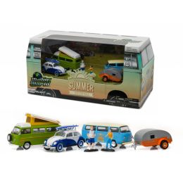 Motor World Multi-Car Diorama Set Volkswagen Summer Festival 6pcs 1/64 Diecast Models by Greenlight
