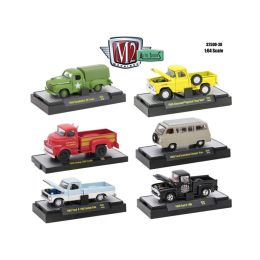 Auto Trucks 6 Piece Set Release 38 IN DISPLAY CASES 1/64 Diecast Model Cars by M2 Machines