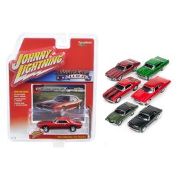 Muscle Cars USA Set of 6 cars 1/64 Diecast Model Cars by Johnny Lightning