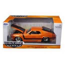 1970 Ford Mustang Boss 429 Orange 1/24 Diecast Model Car by Jada