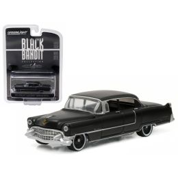 1955 Cadillac Fleetwood Series 60 Black Bandit 1/64 Diecast Model Car by Greenlight