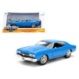 1970 Chevrolet Chevelle SS Blue 1/24 Diecast Model Car by Jada