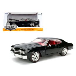 1970 Chevrolet Chevelle SS Black 1/24 Diecast Model Car by Jada