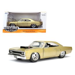 1970 Plymouth Road Runner Champagne 1/24 Diecast Model Car by Jada