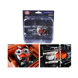 Engine with Headers and Transmission Replica Hemi Bullet Hemi 426 1/18 by Acme