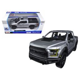2017 Ford Raptor Pickup Truck Grey 1/24 Diecast Model Car by Maisto