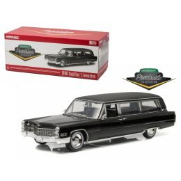1966 Cadillac S&S Limousine Black Precision Collection Limited Edition 1/18 Diecast Model Car  by Greenlight