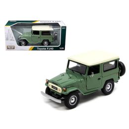 Toyota FJ40 Medium Green 1/24 Diecast Model Car by Motormax