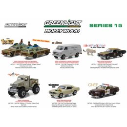 Hollywood Series / Release 15, 6pc Diecast Car Set 1/64 Diecast Model Cars by Greenlight