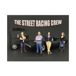 The Street Racing Crew 4 Piece Figure Set For 1:24 Scale Models by American Diorama