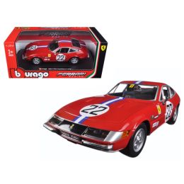 Ferrari GTB4 Competizione #22 Red 1/24 Diecast Model Car by Bburago